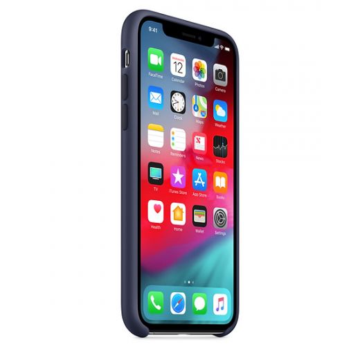 Чехол Apple Silicone Case Midnight Blue (MRW92) для iPhone XS