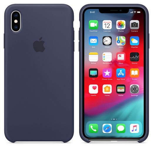 Чехол Apple Silicone Case Midnight Blue (MRWG2) для iPhone XS Max