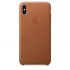 Чехол Apple Leather Case Saddle Brown (MRWV2) для iPhone XS Max