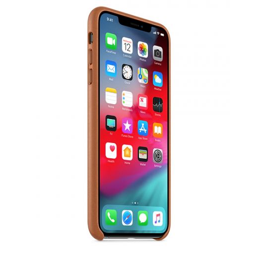 Чохол Apple Leather Case Saddle Brown (MRWV2) для iPhone XS Max