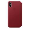 Чехол Apple Leather Folio (PRODUCT) Red (MRWX2) для iPhone XS