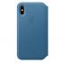 Чехол Apple Leather Folio Cape Cod Blue (MRX02) для iPhone XS