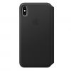 Чехол Apple Leather Folio Black (MRX22) для iPhone XS Max