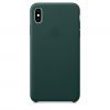 Чехол Apple Leather Case Forest Green (MTEV2) для iPhone XS Max