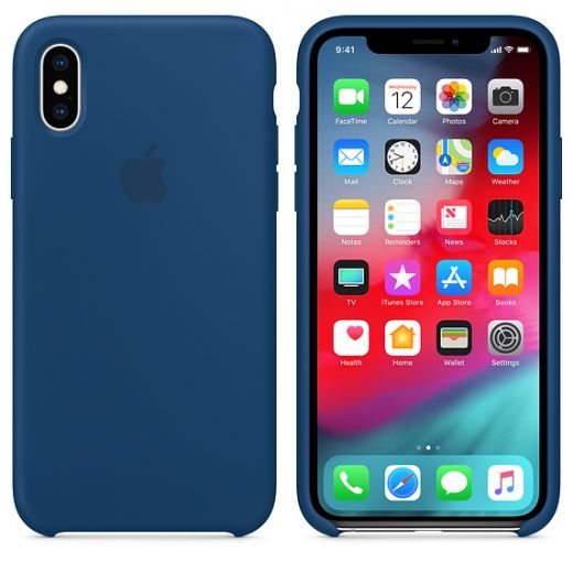 Чехол Apple Silicone Case Blue Horizon (MTF92) для iPhone XS