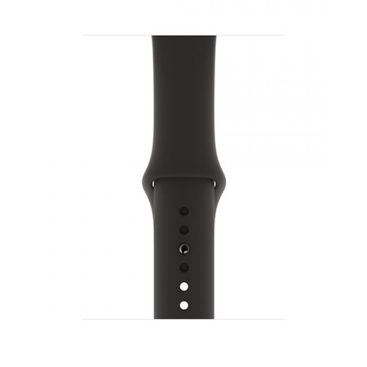 Оригинальний силіконовий ремінець Apple Watch Sport Band 49мм | 45мм | 44мм Black (MTPL2)