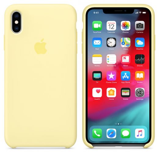 Чехол Apple Silicone Case Mellow Yellow (MUJR2) для iPhone XS Max