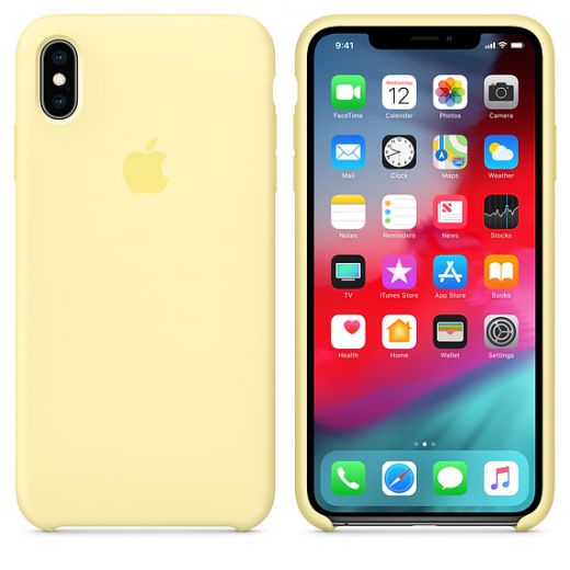 Чехол Apple Silicone Case Mellow Yellow (MUJR2) для iPhone XS Max