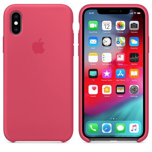 Чехол Apple Silicone Case Hibiscus (MUJT2) для iPhone XS