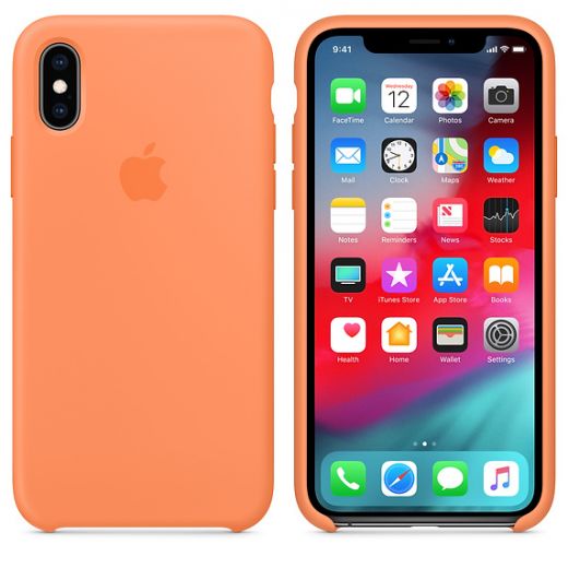 Чехол Apple Silicone Case Papaya (MVF22) для iPhone XS