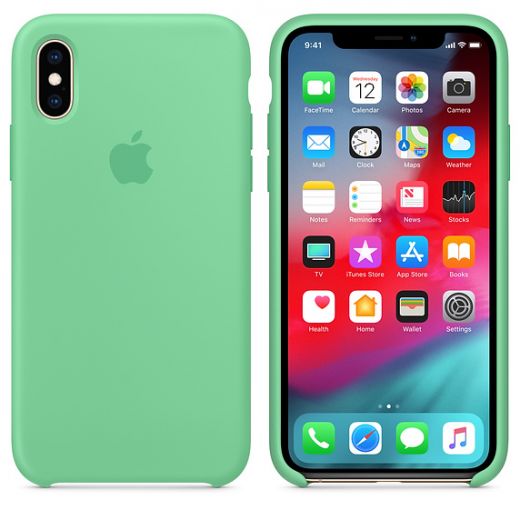 Чехол Apple Silicone Case Spearmint (MVF52) для iPhone XS