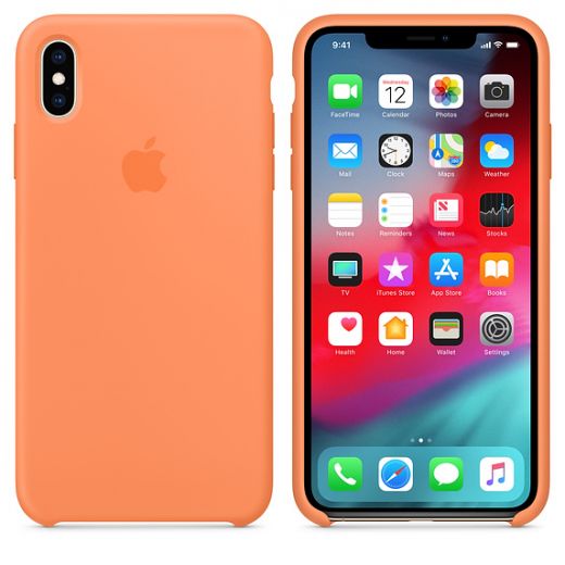 Чехол Apple Silicone Case Papaya (MVF72) для iPhone XS Max