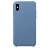 Чохол Apple Leather Case Cornflower (MVFP2) для iPhone XS