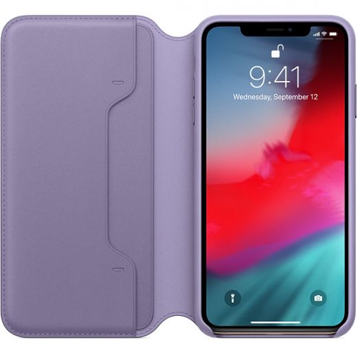 Чехол Apple Leather Folio Lilac (MVFV2) для iPhone XS Max