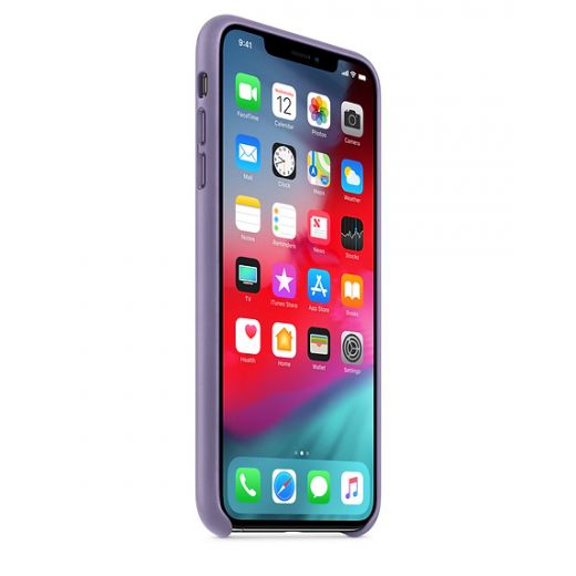 Чохол Apple Leather Case Lilac (MVH02) для iPhone XS Max