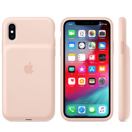 Чехол Apple Smart Battery Case Pink Sand (MVQP2) для iPhone XS