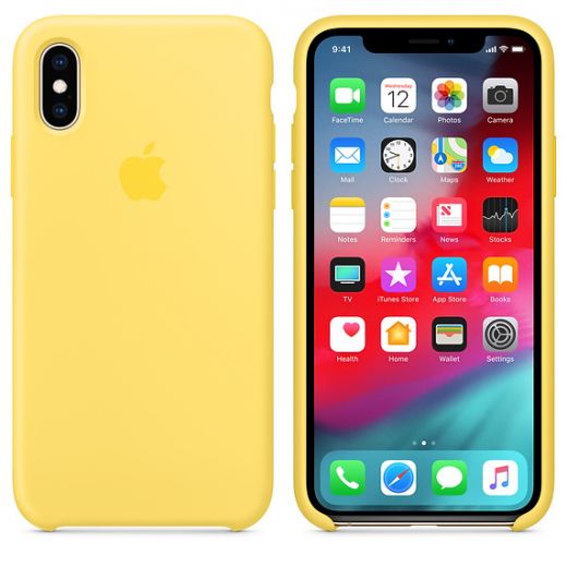 Чехол Apple Silicone Case Canary Yellow (MW992) для iPhone XS