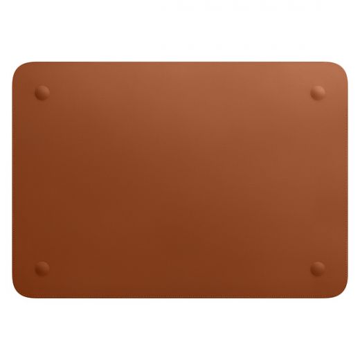 Оригинальный кожаный чехол Apple Leather Sleeve Saddle Brown (MWV92) для MacBook Pro 16" | Air 15.3" M2 | M3 (2023 | 2024)