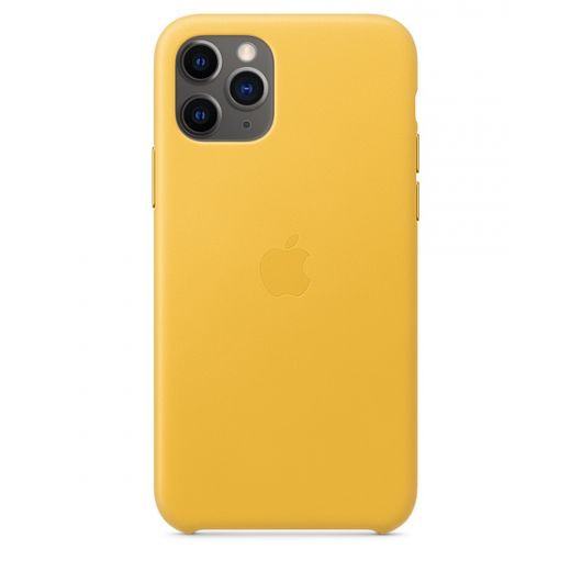 Чохол Apple Leather Case Meyer Lemon (MWYA2) для iPhone 11 Pro