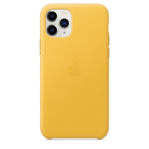 Чохол Apple Leather Case Meyer Lemon (MWYA2) для iPhone 11 Pro