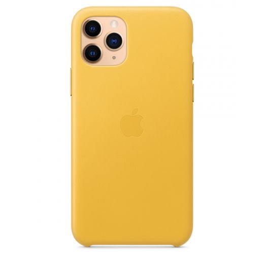 Чохол Apple Leather Case Meyer Lemon (MWYA2) для iPhone 11 Pro