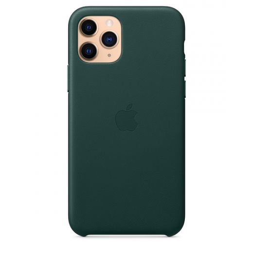 Чехол Apple Leather Case Forest Green (MWYC2) для iPhone 11 Pro