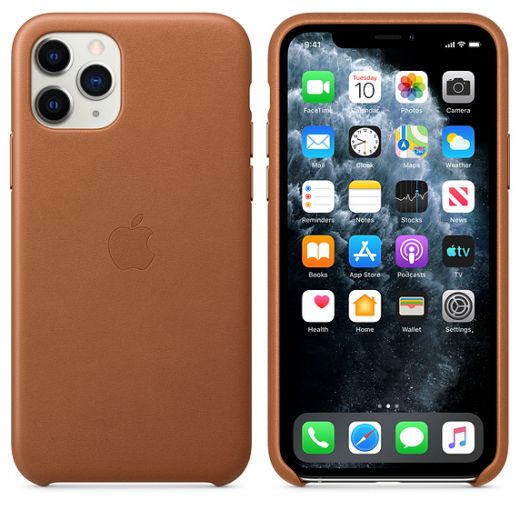 Чохол Apple Leather Case Saddle Brown (MWYD2) для iPhone 11 Pro