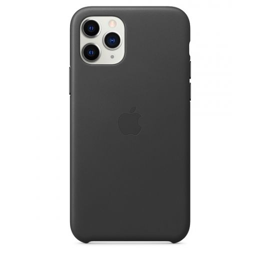 Чохол Apple Leather Case Black (MWYE2) для iPhone 11 Pro