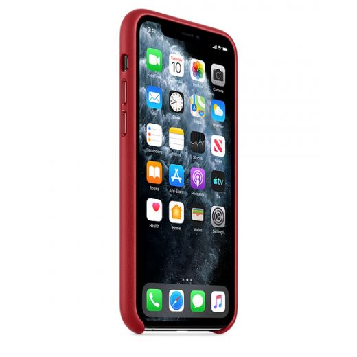 Чохол Apple Leather Case (PRODUCT)Red (MWYF2) для iPhone 11 Pro