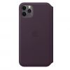 Чехол Apple Leather Folio Case Aubergine (MX092) для iPhone 11 Pro Max