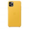 Чехол Apple Leather Case Meyer Lemon (MX0A2) для iPhone 11 Pro Max