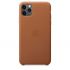 Чехол Apple Leather Case Saddle Brown (MX0D2) для iPhone 11 Pro Max