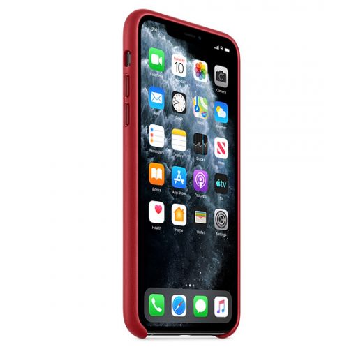 Чехол Apple Leather Case (PRODUCT)Red (MX0F2) для iPhone 11 Pro Max