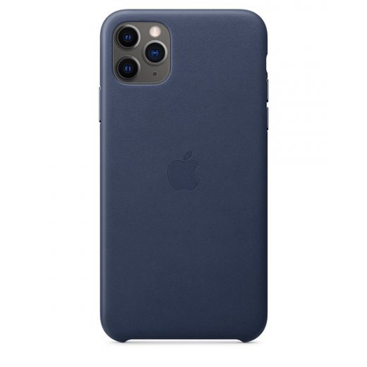 Чохол Apple Leather Case Midnight Blue (MX0G2) для iPhone 11 Pro Max