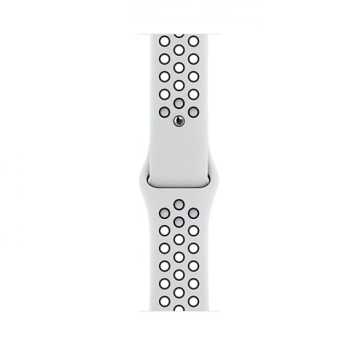 Apple Watch Nike Series 6 GPS 44mm Silver Aluminum Case with Pure Platinum | Black Nike Sport Band (MG293)