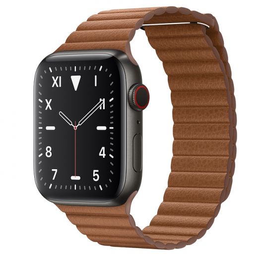 Ремешок Apple Leather Loop Brown 42/44mm (MXAF2)