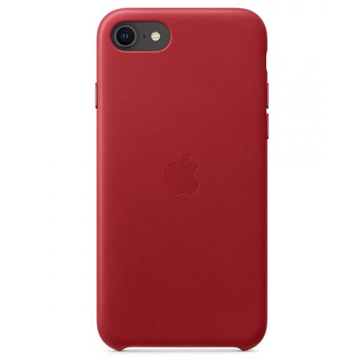 Чехол Apple Leather Case Red (PRODUCT) (MXYL2) для iPhone SE (2020)