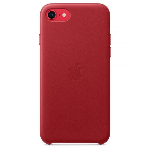 Чехол Apple Leather Case Red (PRODUCT) (MXYL2) для iPhone SE (2020)