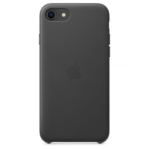 Чехол Apple Leather Case Black (MXYM2) для iPhone SE (2020)