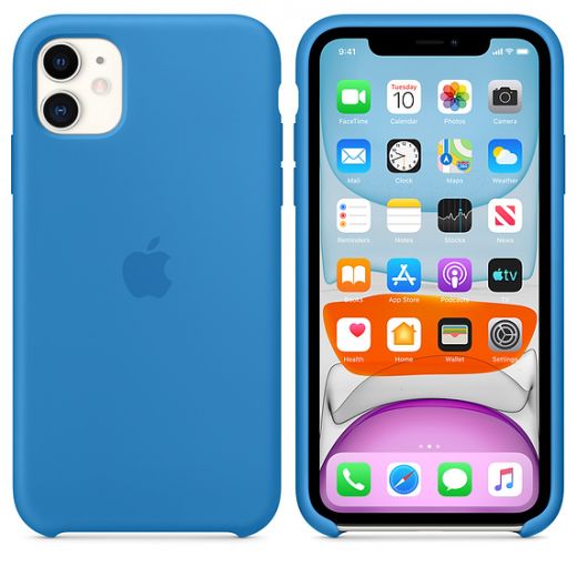 Чохол Apple Sillicone Case Surf Blue (MXYY2) для iPhone 11