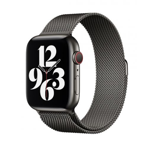 Оригинальный ремешок Apple Milanese Loop Graphite (MYAQ2) для Apple Watch 42mm | 44mm | 45mm