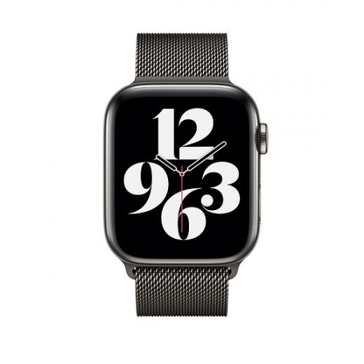 Оригинальный ремешок Apple Milanese Loop Graphite (MYAQ2) для Apple Watch 42mm | 44mm | 45mm