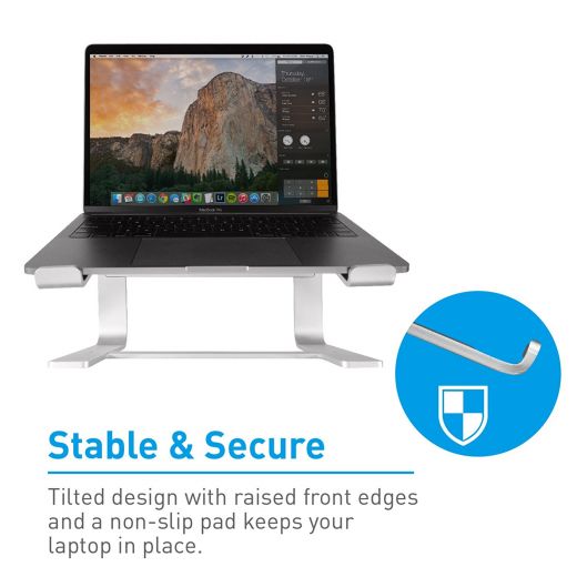 Подставка Macally Aluminum Eye-Level Laptop Stand Silver для MacBook