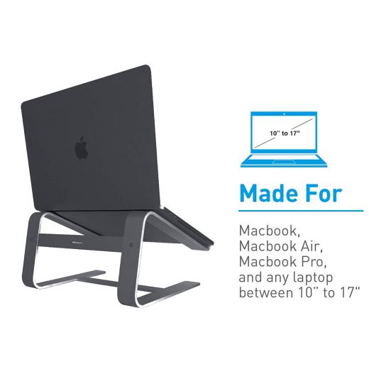 Подставка Macally Aluminum Eye-Level Laptop Stand Space Gray для MacBook