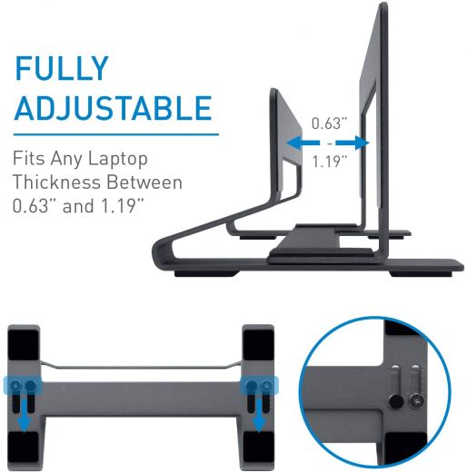 Підставка Macally Vertical Laptop Stand Space Grey для MacBook