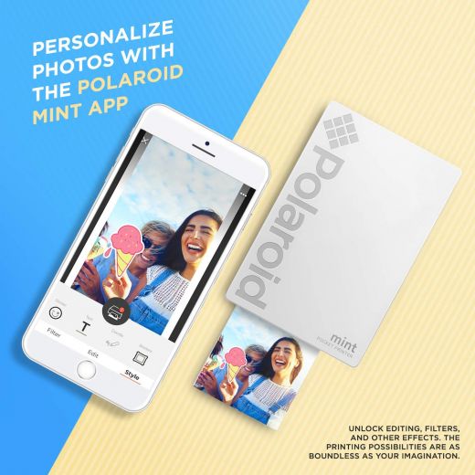 Принтер моментальной печати Polaroid Mint Pocket Printer White