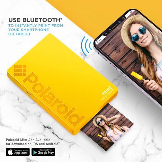 Принтер миттєвого друку Polaroid Mint Pocket Printer Yellow