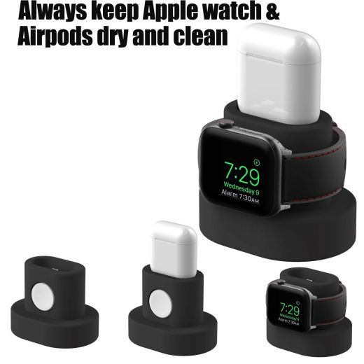 Док-станция Moretek Charging Stand Holder Black для Apple Watch/AirPods