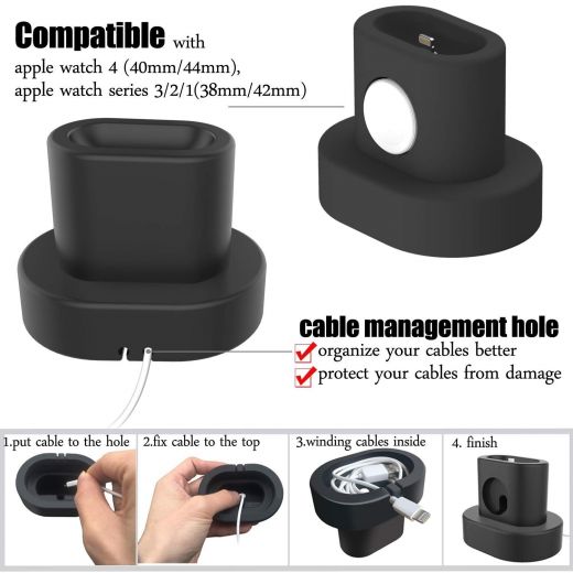 Док-станция Moretek Charging Stand Holder White для Apple Watch/AirPods