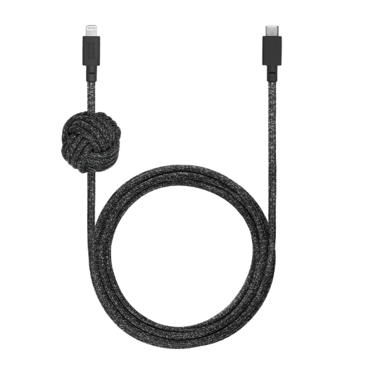 Кабель Native Union Night Cable USB-C to Lightning Cosmos Black (3 m) (NCABLE-CL-CS-BK-NP)